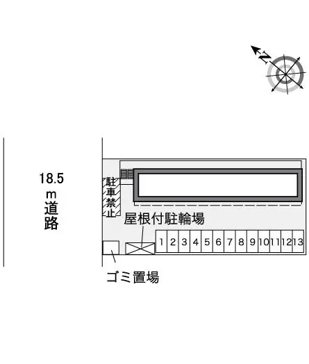 ★手数料０円★川越市広栄町 月極駐車場